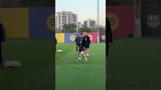 Raphinha tries to nutmeg Balde  #fcbarcelona #football #shorts