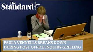 Post Office Inquiry: moment Paula Vennells cries as documents reveal her comments about postmasters