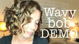 DEMO: Styling my wavy bob + Bounce Curl review | Alyson Lupo