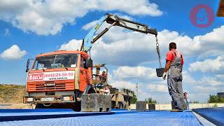 Монтаж автомобильных весов Волгоградского Завода Весоизмерительной Техники