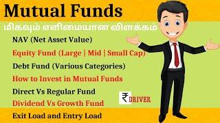 Mutual Funds Tamil Beginners Equity Fund Debt Fund Examples. Direct Vs Regular. Dividend Vs Growth