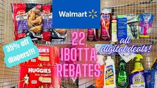 Walmart haul 6/29! Save 35% on diapers! All digital deals! 22 IBOTTA rebates!