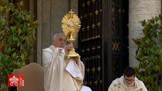 Highlights, June 02 2024 Holy Mass solemnity of the Most Holy Body and Blood of Christ Pope Francis