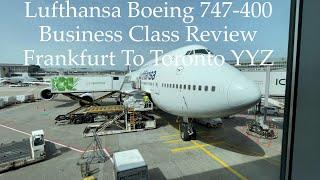 Lufthansa Boeing 747-400 Upper Deck Business Class Review - Frankfurt To Toronto