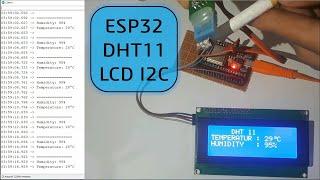 Tutorial DHT11 dan LCD I2C Menggunakan ESP32