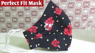 Face Mask Sewing Tutorial (Protective / Perfect Fit) / Make Easy Face Mask at Home / Cloth Face Mask