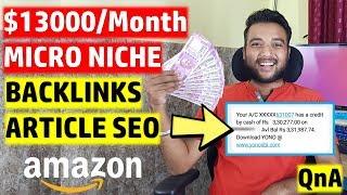 Earn $13000 Monthly From Adsense - MICRO NICHE BLOG Earning, SEO, Affiliate & More - QNA