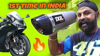 India's 1st Kawasaki ZX6R to get this Titanium Exhaust !! Just rs 15000/-