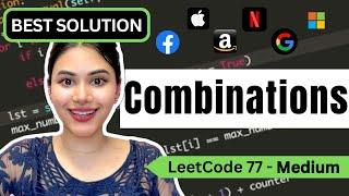 Combinations - LeetCode 77 - Python  #backtracking #leetcode #combinations