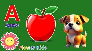 abcd | A for apple | अ से अनार | phonics song | abcd song | @flowerskids143