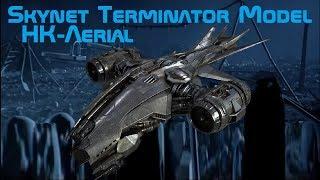Skynet Terminator Model: HK Aerial (Terminator, T2, T3, Salvation, and Genisys)