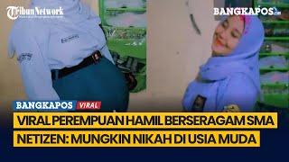 Viral Perempuan Hamil Berseragam SMA, Netizen: Mungkin Nikah di Usia Muda