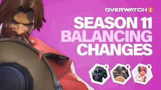 ALL the balancing changes for SEASON 11 of Overwatch 2