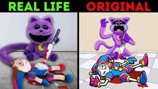 The Best TikTok of Pomni vs CatNap | REAL LIFE vs ORIGINAL | The Amazing Digital cicus 2 #20