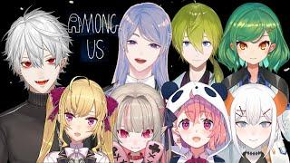 20 mins of a Vampire gathering people to play Among Us with [ Kuzuha / Nijisanji members] (eng sub)