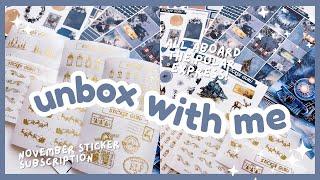 UNBOXING Polar Express Sticker Subscription Box | Sticker Guru November Sub Box