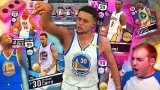 NBA 2K17 My Team BROKEN SHOOTING? 98 STEPH CURRY CANT SHOOT 3'S WTF! HE HAS 99 3PT!!!!