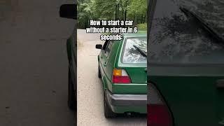 How to start a car without a starter