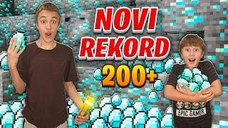 OVO NIJE NORMALNO! NAŠ NOVI REKORD ZA DIJAMANTE! - Minecraft Preživljavanje sa Mladjim Bratom