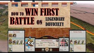 How To EASILY WIN the first battle on LEGENDARY DIFFICULTY - A battle Tactics Guide - Shogun 2