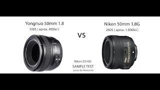 Nikon 50mm 1.8G vs Yongnuo 50mm 1.8 with Nikon D5100