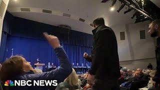 Private security drags Idaho woman out of Republican town hall after protests