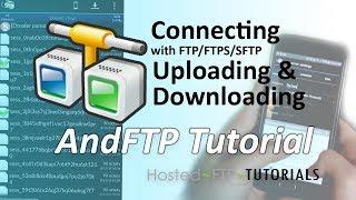 AndFTP Tutorial - Connecting, uploading and downloading