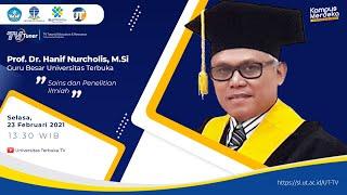 Sains dan Penelitian Ilmiah   Prof  Dr  Hanif Nurcholis, M Si