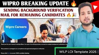 Wipro Sending Background Verification Mail | Breaking News | LOI Mail | Onboarding, Audit Mail,WILP