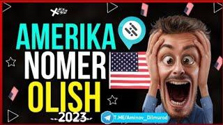 Usa nomer olish 2023 Aminov Dilmurod 