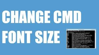 How to change cmd font size#cmd #windows10