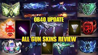 Ob40 Update All Legendary Weapon Skins | Upcoming All Weapon Skins Free Fire | Ob40 All Weapon Skins