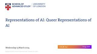 Representations of AI: Queer Representations of AI