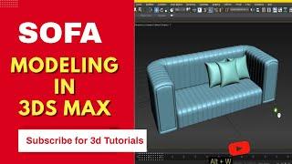 Basic beginner tutorial | sofa modeling in 3ds max | #3dsmax #sofadesign #interior