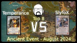 Ancient Event - Top 8 - Temperance vs SlyfoX | Warlord: Saga of the Storm CCG