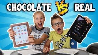 CHOCOLATE vs REAL!!!!!