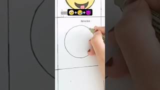 Mix Emoji Drawing || Emotional + TroubleEmoji satisfying creative art #CreativeArt #Satisfying