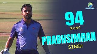 Prabhsimran Singh || 38 Balls 94 Runs || Dy Patil Trophy