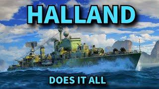Halland, the *Swedish* Army Knife of World of Warships Legends 4K