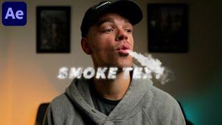 Smoke Text Effect | After Effects Tutorial