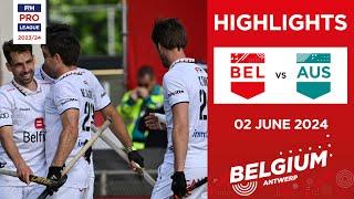 FIH Hockey Pro League 2023/24 Highlights - Belgium vs Australia (M) | Match 2