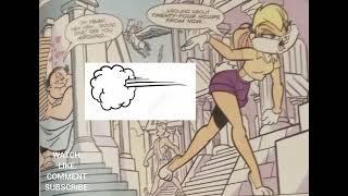 GIRL FART-Lola Bunny, in Bacchus's face