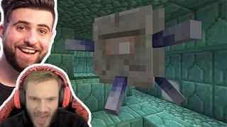 Gamers Reaction to First Seeing a Elder Guardian Boss in Minecraft