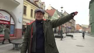 A walk down main street  Żary, a typical small historic provincial town in Lower Silesia