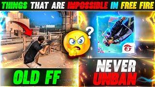 Things That Are Impossible In Free Fire (Old FF Return, Free Fire Unban)