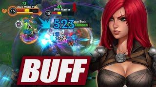 NEW BUFF KATARINA IS NOW BROKEN IN MID LANE?!