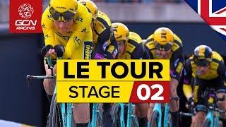 Tour de France 2019 Stage 2 Highlights: Brussels Team Time Trial | GCN Racing