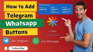 How to add Telegram and WhatsApp Join sticky button on to Your WordPress Website?