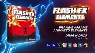 Flash FX Elements For After Effects, Premiere Pro and any video