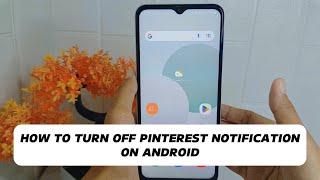 How To Turn Off Pinterest Notification